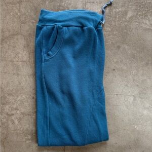 Aviator Nation Sweatpants blue Men Medium, rainbow cuff at bottom